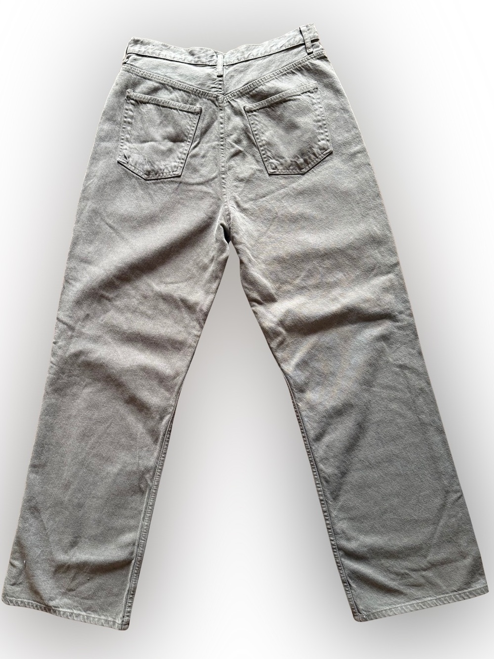 Zara High-Rise Wide-Leg Jeans — Faded Gray - Picture 6 of 9